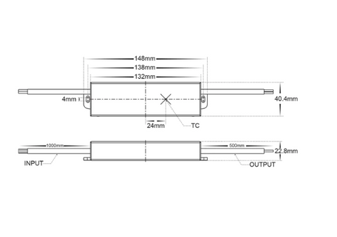 HV9652-12V30W 12VDC LED Weatherproof Driver 30va