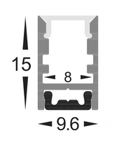 HV9693-0915-3M Alum Shallow Channel Standard Diffuser