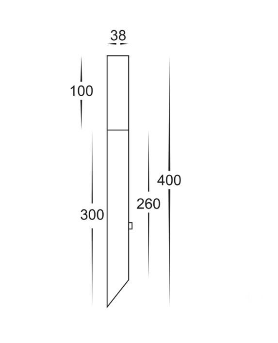 HV1438W Vidro 316 Stainless Steel Spike Light 12V 3000K set of 6