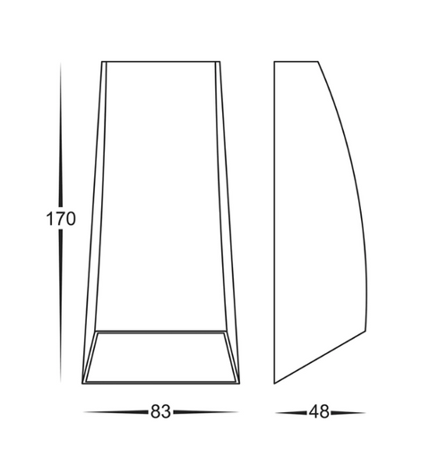 Cono Up & Down Wall Light White