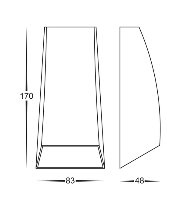 Cono Up & Down Wall Light White