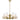 Eamon 6 light Pendant E27 Brass Opal Matt