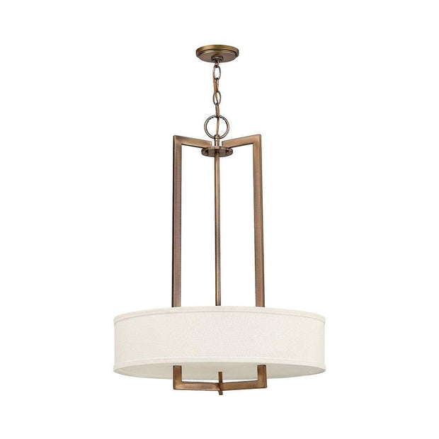 Hampton 3-Light Pendant - Brushed Bronze - Lighting Superstore