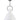 Hinkley Winnie 3555PT 1LT E27  Medium Pendant  Polished White and Distressed Black - Lighting Superstore