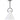 Winnie Small Pendant Light - Polished White and Distressed Black - Lighting Superstore