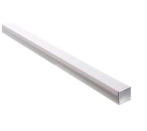 HV9693-2114 Aluminium Shallow Square w diffuser 3m length