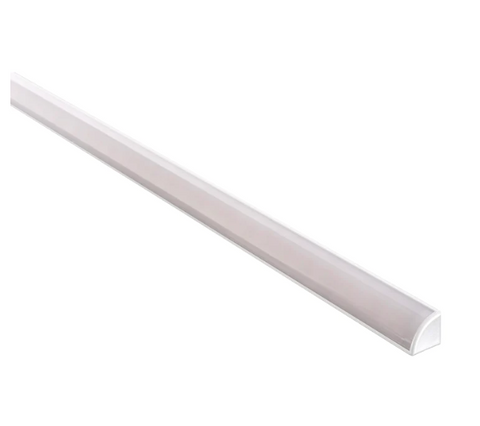 HV9691-1616-WHT 90 degree corner white aluminium profile w/diffuser