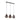 Carlton 1 3 Light Bar Pendant Black and Copper - 2m Drop