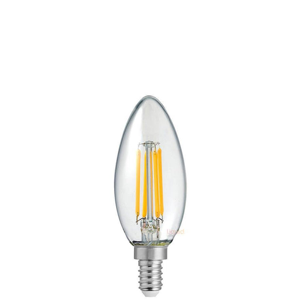 4w E12 12v Candle Filament Globe Warm White Dimmable - Lighting Superstore