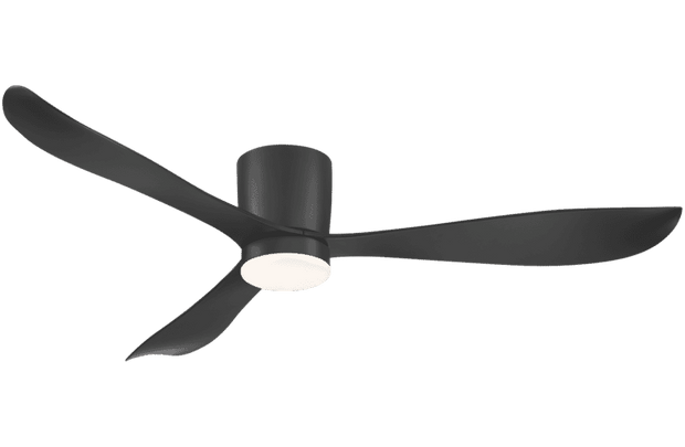 Instinct 54 DC Ceiling Fan Black with 18w CCT LED