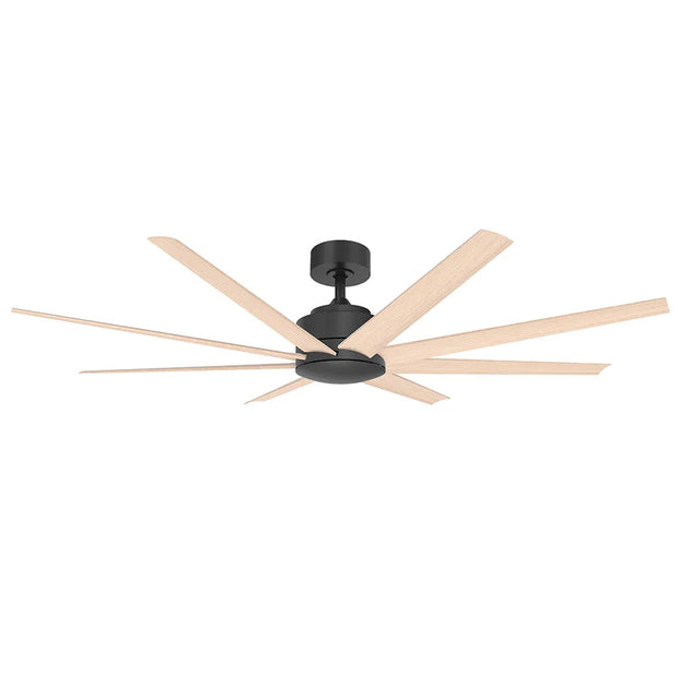 Titanic 72 DC Ceiling Fan Black with Natural Blades