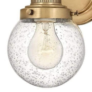 Poppy 1-Light Wall Light - Heritage Brass - Lighting Superstore