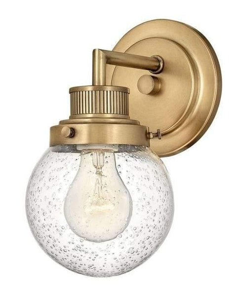 Poppy 1-Light Wall Light - Heritage Brass - Lighting Superstore
