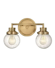 Poppy 2-Light Wall Light - Heritage Brass - Lighting Superstore
