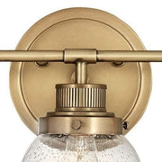Poppy 3-Light Wall Light - Heritage Brass - Lighting Superstore