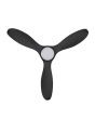 Noosa 52 DC Ceiling Fan Black 18w LED Light