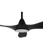 Noosa 52 DC Ceiling Fan Black 18w LED Light