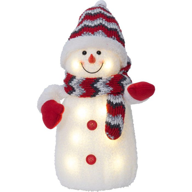 Xmas Joylight Snowman Decoration Large Red