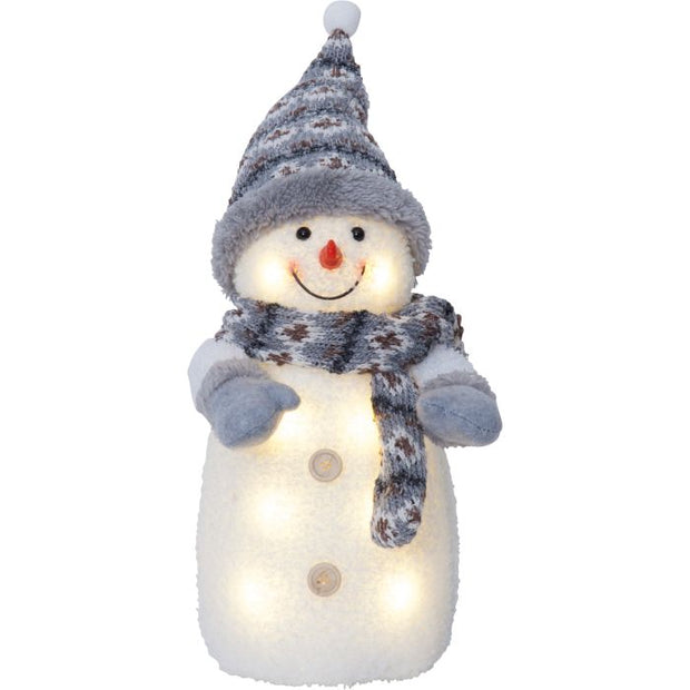 Xmas Joylight Snowman Decoration Large Grey