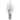 28w = 40w Small Bayonet (SBC) Clear Candle Energy Saving Halogen - Lighting Superstore