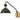 Lark Simon 1L Black/Brass Swing Arm Wall Bracket