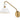 Lark Simon 1L White/ Brass Swing Arm Wall Bracket