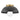 Stu 1 Light Flush Mount Lacquered Brass with Black Shade