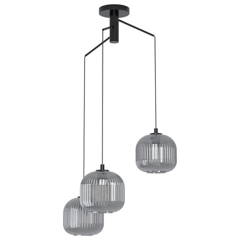 Mantunalle 1 Black 3 Light Pendant