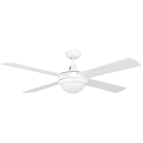 Tempest 52 Ceiling Fan White with B22 Light - Lighting Superstore
