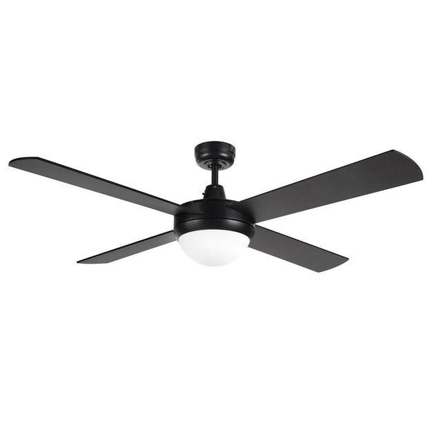 Tempest 52 Ceiling Fan Black with B22 Light - Lighting Superstore