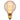 4W 1800K LED Vintage Amber Glass ES/E27 G95 Globe