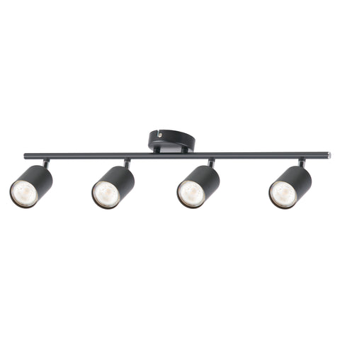 Travis 4 x 5w GU10 LED Spotlight - Matte Black Finish