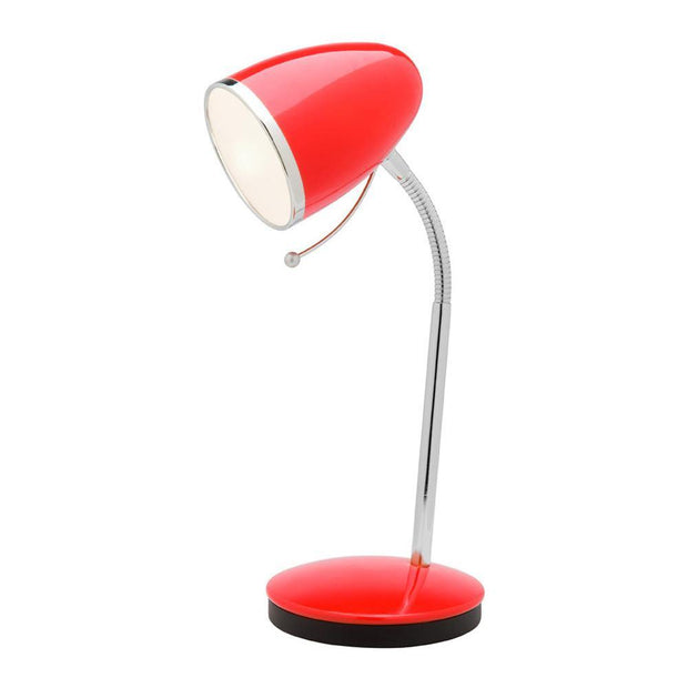 Sara Desk Lamp - Red - Lighting Superstore