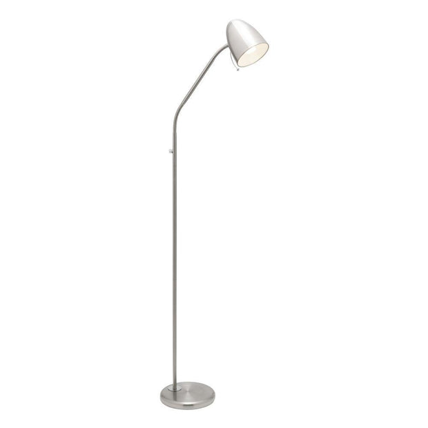 Sara Floor Lamp - Brushed Chrome - Lighting Superstore