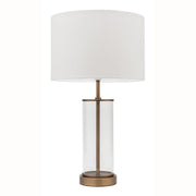 Sonya Table Lamp Brass and Clear - Lighting Superstore