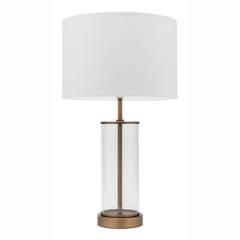 Sonya Table Lamp Brass and Clear - Lighting Superstore