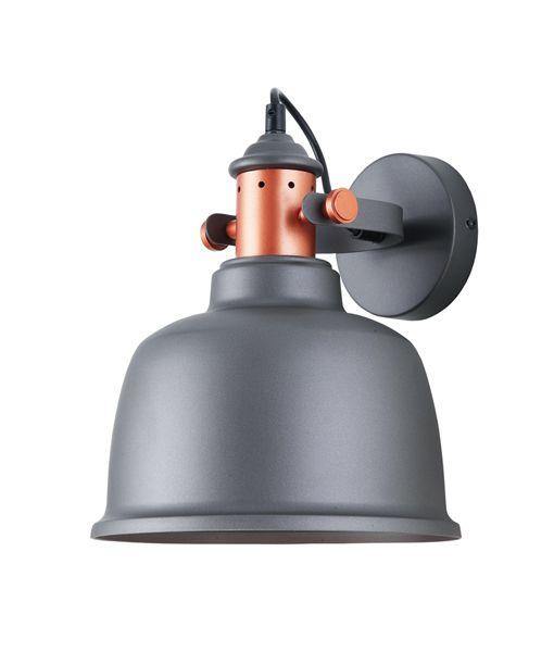 Alta Wall Light Grey and Copper - Lighting Superstore