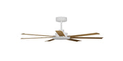 Alula 60in Complete fan with White Motor Teak Blades