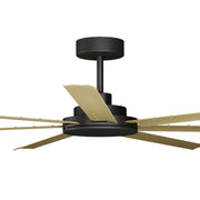 Alula 80in Complete fan with Black Motor Bamboo Blades