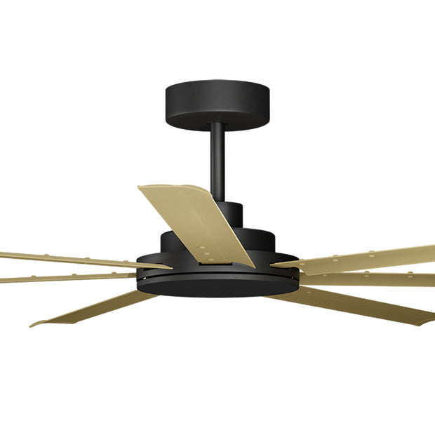 Alula 80in Complete fan with Black Motor Bamboo Blades