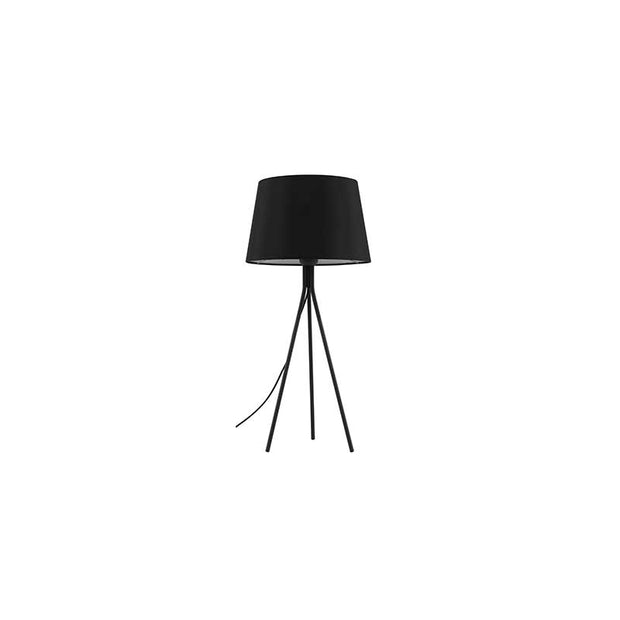 Anna Table Lamp Black With Black Coal Shade
