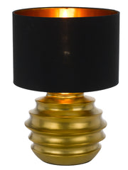 Aras Ceramic Table Lamp Gold/Black