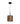 Autumn Small Aged Bronze Pendant Light with Amber Lining - Lighting Superstore