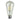 4w E27 (ES) Warm White LED Dimmable Filament Pear Globe