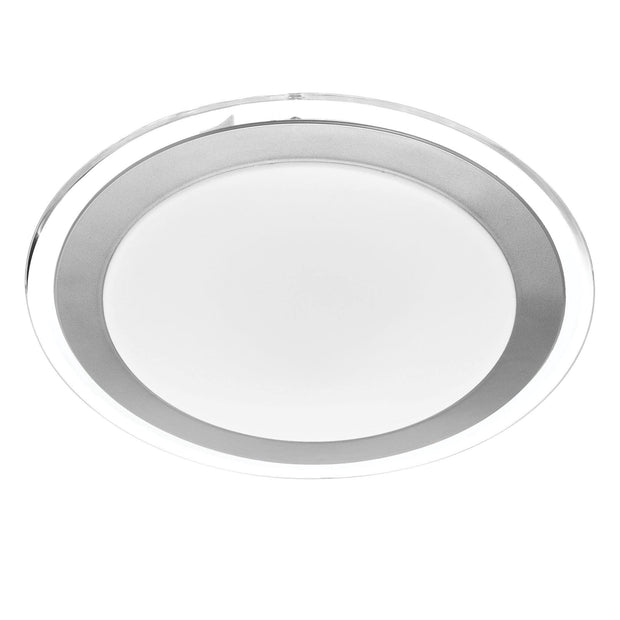 Astrid 30w LED Tri-Colour Oyster Light Silver - Lighting Superstore