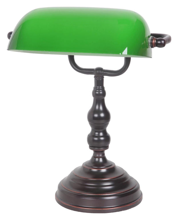 Bankers Table Lamp Bronze - Lighting Superstore
