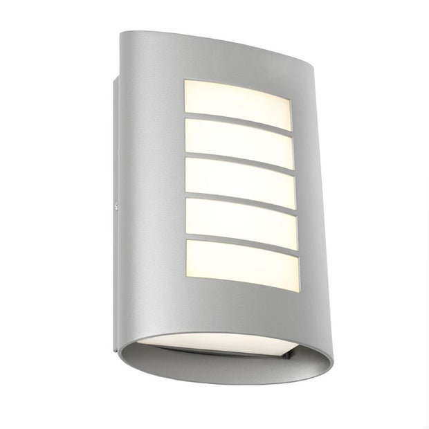 Bicheno LED Exterior Wall Light Silver