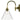 Loxton Wall Light Brass Cone - Clear - Lighting Superstore