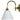 Loxton Wall Light Brass Cone - Opal - Lighting Superstore