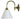 Loxton Wall Light Brass Cone - Opal - Lighting Superstore